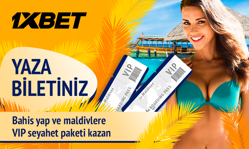 1xbet sitesi maldivlere tatile gönderiyor.